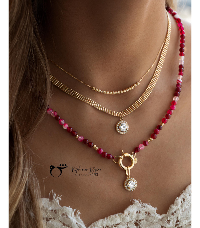 گردنبند البرنارد هلالی - گالری شیدا مجد