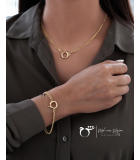 دستبند پنی چند رشته ای - گالری شیدا مجد