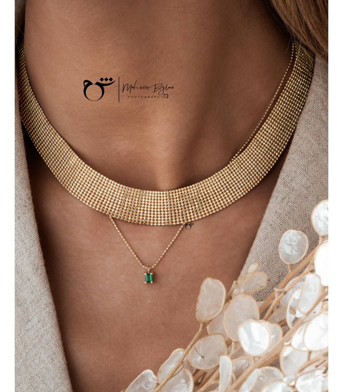 گردنبند چوکر پونتو پلاس-گالری شیدا مجد