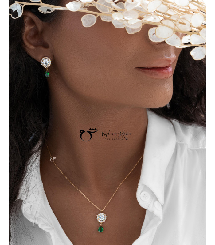 گردنبند تخمه تورمالین-گالری شیدا مجد