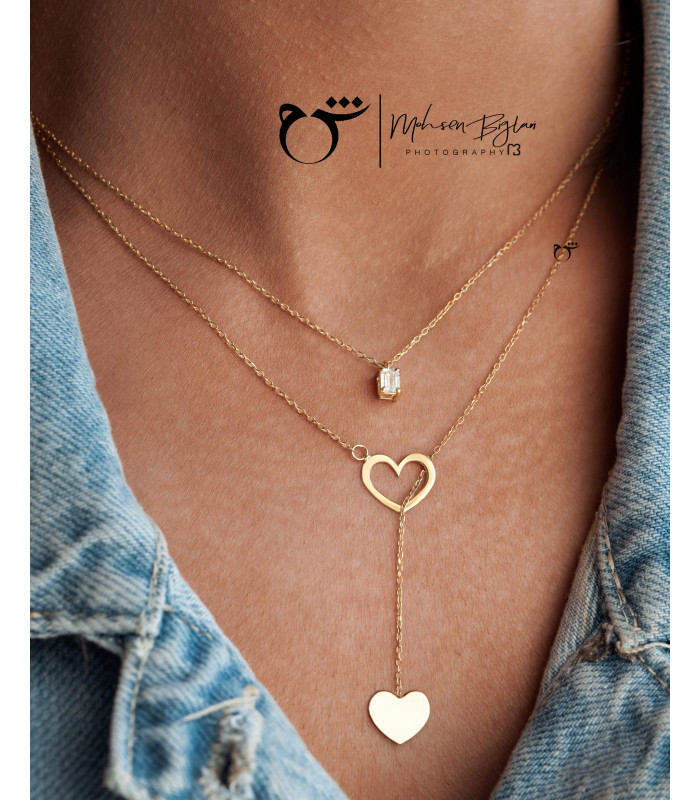 گردنبند تک باگت زیرکن-گالری شیدا مجد