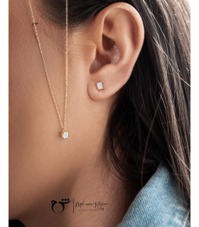 گردنبند تک باگت زیرکن-گالری شیدا مجد