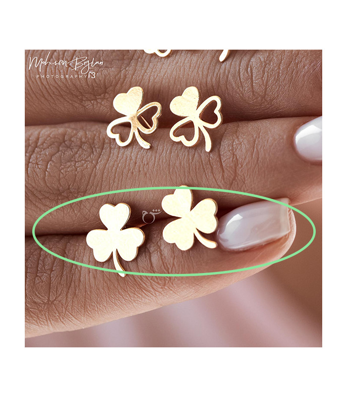 گوشواره شبدر تو پر- گالری شیدا مجد