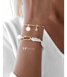 دستبند بنگل سکه گوی زیرکن-گالری شیدا مجد