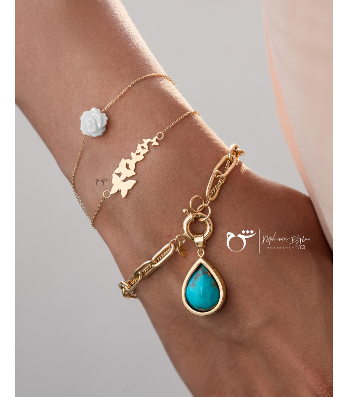 دستبند چند پروانه-گالری شیدا مجد