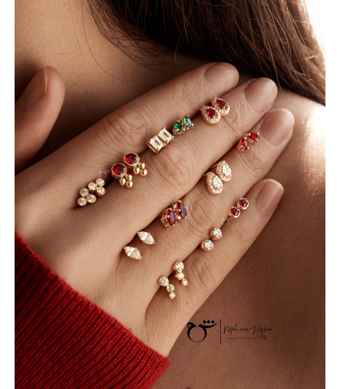 گوشواره انگوری - گالری شیدا مجد