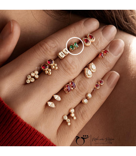 گوشواره اشک تورمالین ریز - گالری شیدا مجد