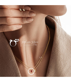 گردنبند مارکیز گارنت-گالری شیدا مجد