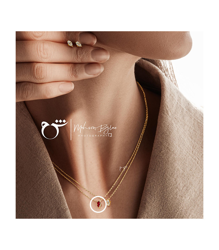 گردنبند مارکیز گارنت-گالری شیدا مجد