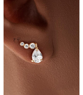 گوشواره ارمغان زیرکن - گالری شیدا مجد