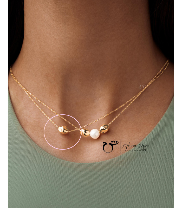 گردنبند طرح سنگ - گالری شیدا مجد