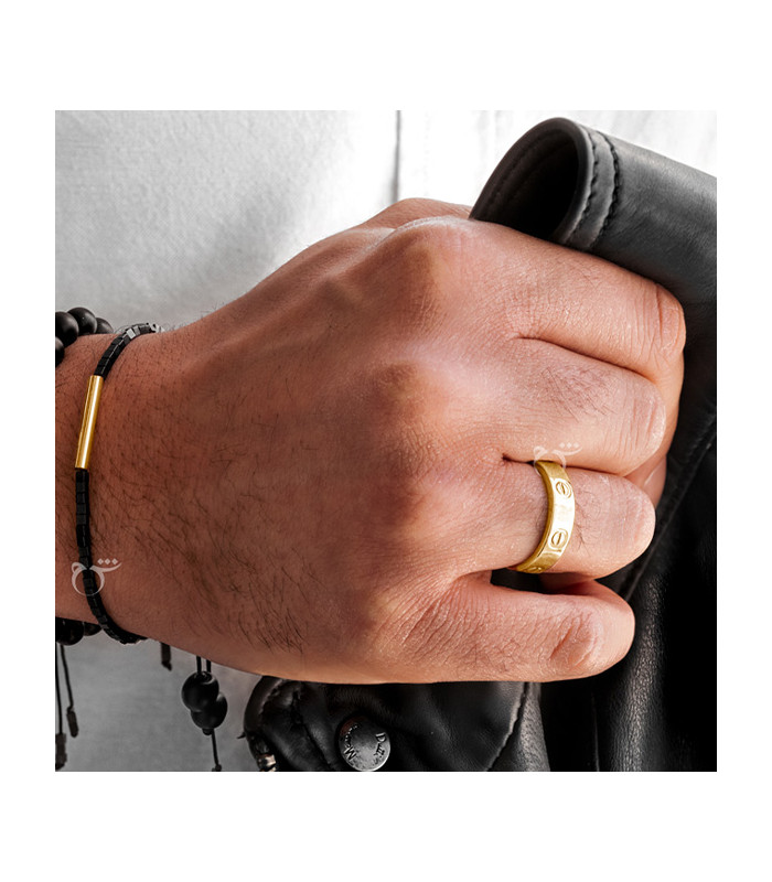 انگشتر طلا مردانه کارتیر