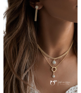 گردنبند طلا کارتیه 40 و قفل مدبر - گالری شیدا مجد