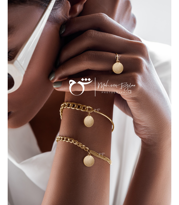 دستبند کارتیه ریز و درشت سکه