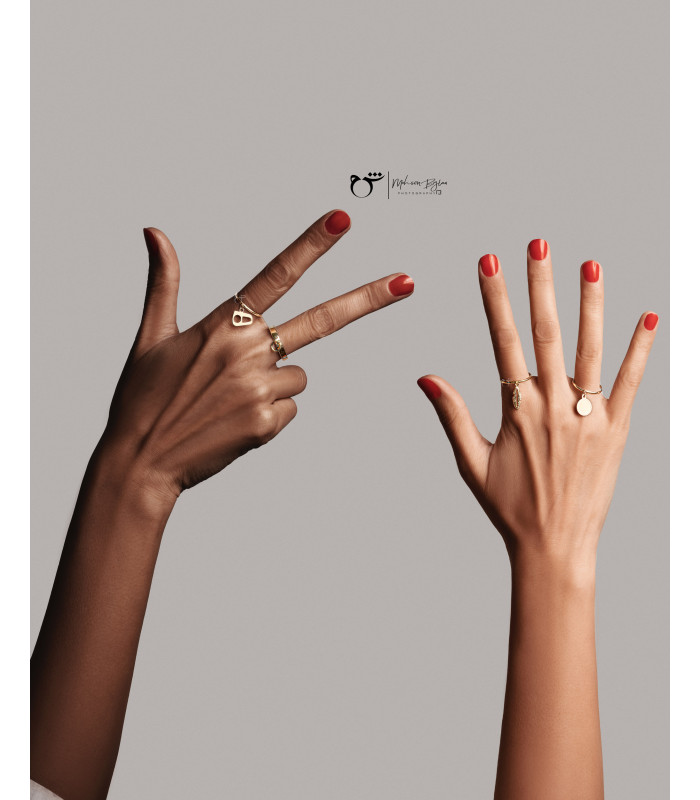 انگشتر رینگ سکه آویز-گالری شیدا مجد