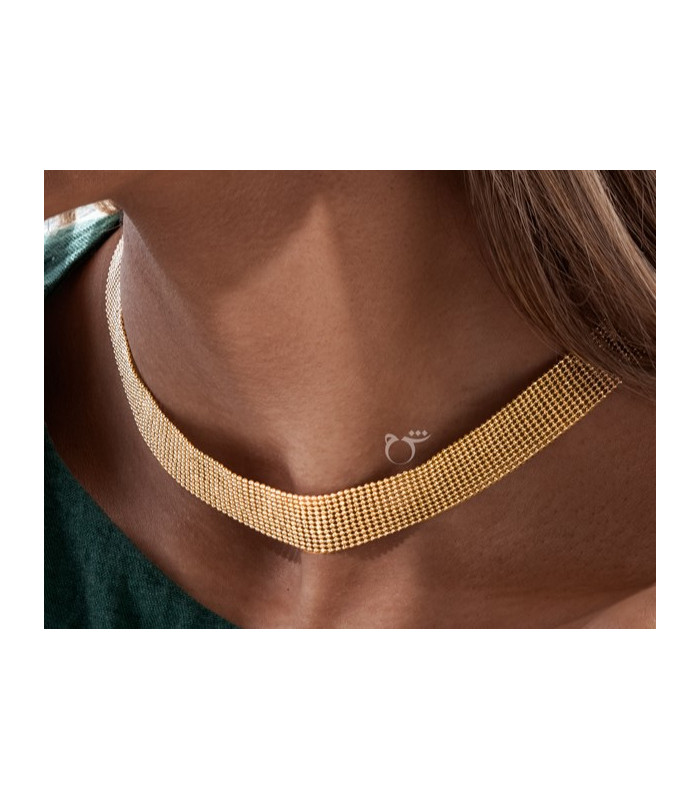 گردنبند چوکر پونتو پلاس-گالری شیدا مجد