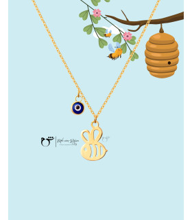 کودک گردنبند زنبور چشم نظر- گالری شیدا مجد