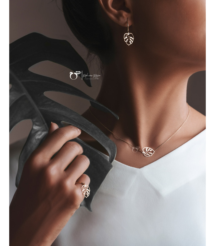 انگشتر رینگ مونسترا آویز - گالری شیدا مجد