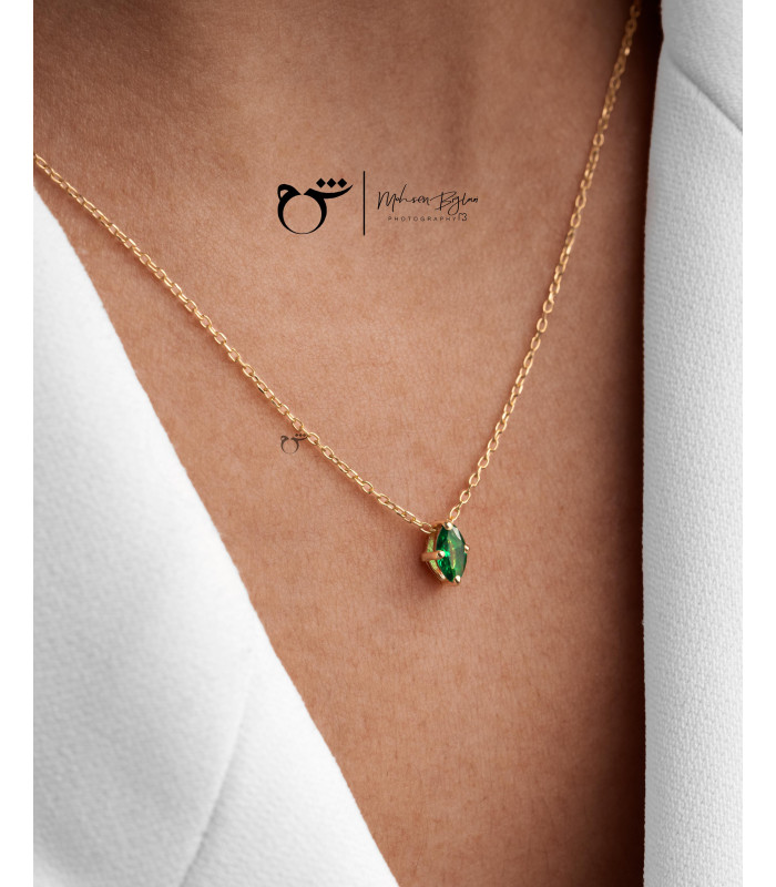 گردنبند مارکیز تورمالین-گالری شیدا مجد