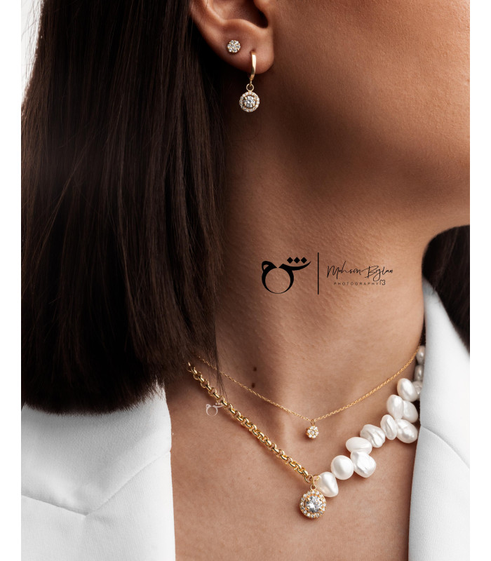 گردنبند فلاور کوچک-گالری شیدا مجد