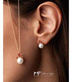 گردنبند بالیو گارنت - گالری شیدا مجد