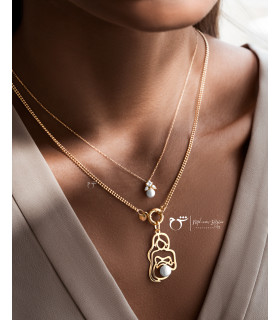 گردنبند بالیو زیرکن - گالری شیدا مجد