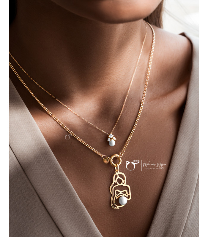 گردنبند بالیو زیرکن - گالری شیدا مجد