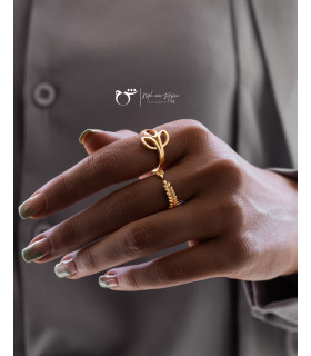 انگشتر دوگندم-گالری شیدا مجد