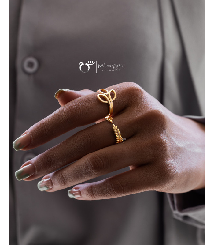 انگشتر دوگندم-گالری شیدا مجد