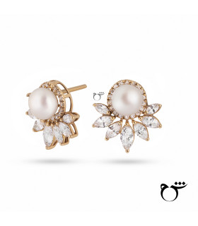 گوشواره مارکیز مروارید زیرکن-گالری شیدا مجد