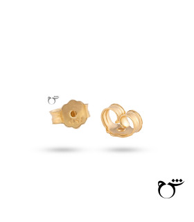 پشت گوشواره میخی طلا زرد