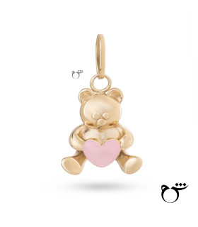 آویز تدی صورتی - گالری شیدا مجد