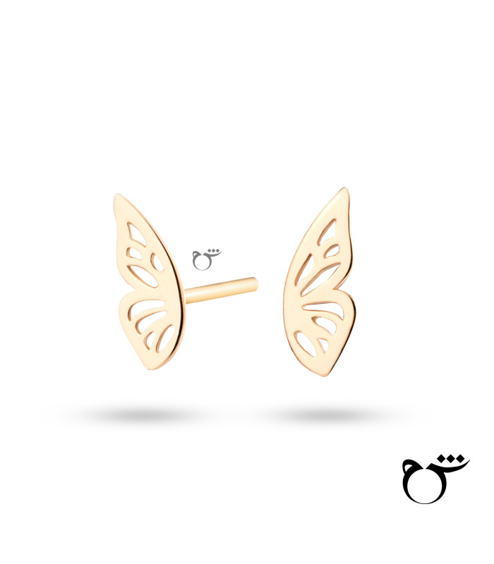 گوشواره نیمه پروانه کوچک - گالری شیدا مجد