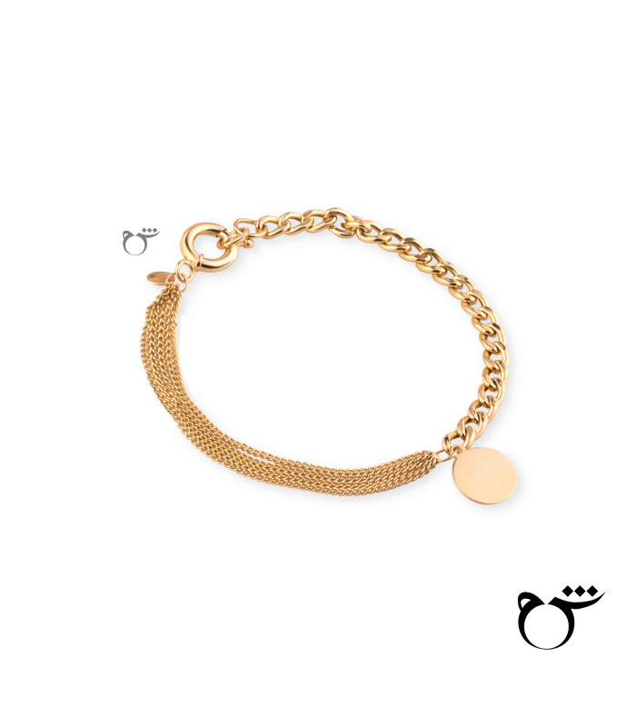 دستبند کارتیه ریز و درشت سکه