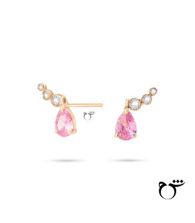 گوشواره ارمغان رز کوارتز