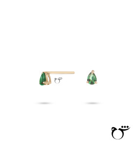 گوشواره اشک تورمالین ریز