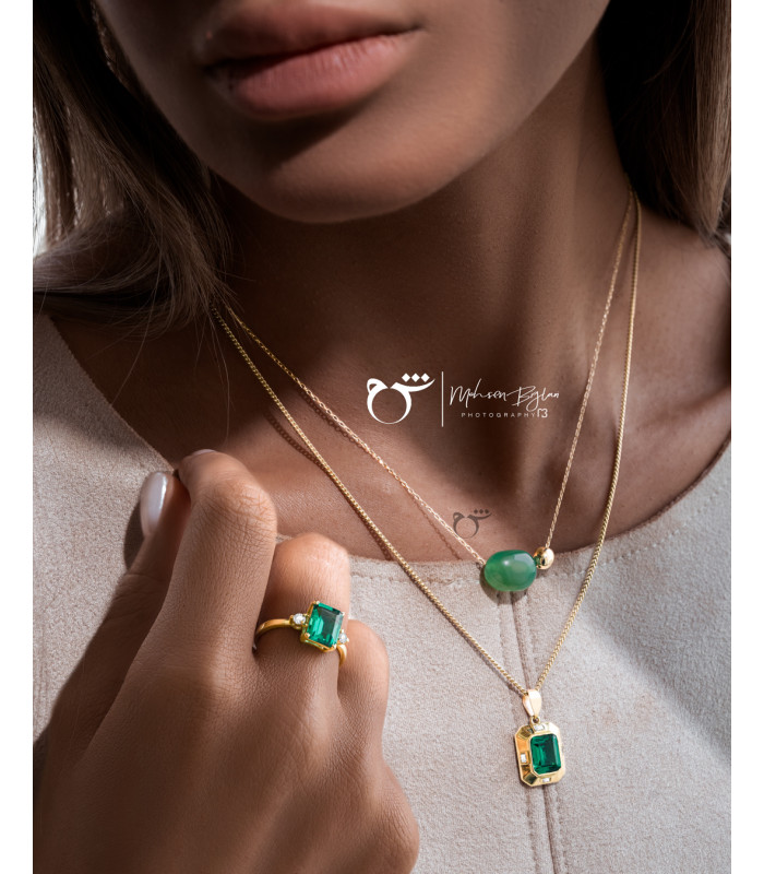 گردنبند گوی و جید - گالری شیدا مجد