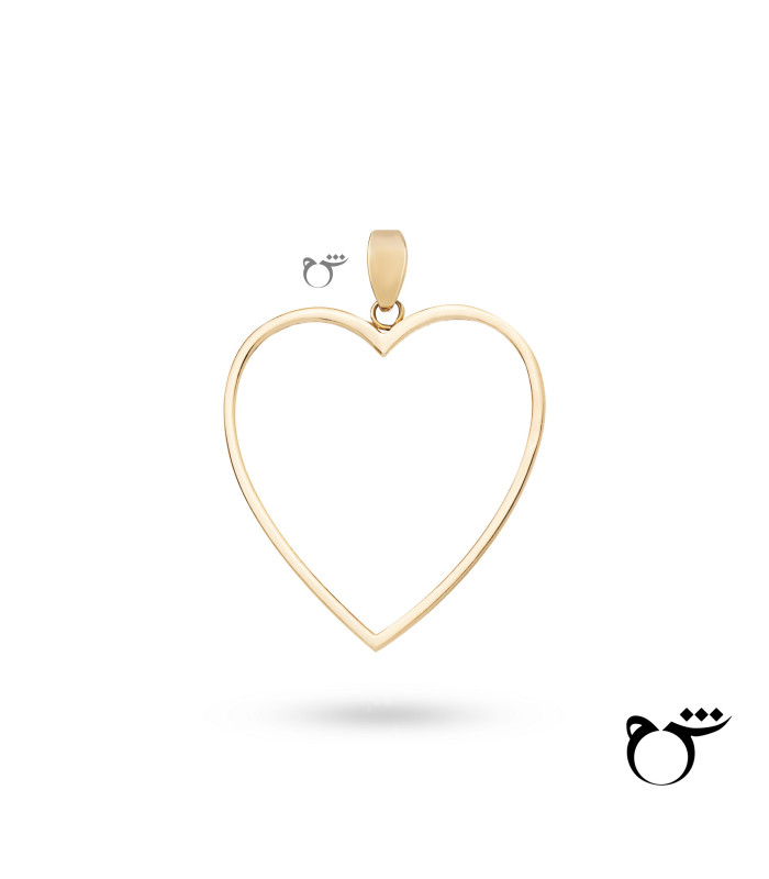 آویز قلب توخالی بزرگ