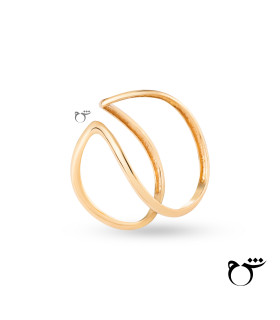 انگشتر دو مثلث خالی-گالری شیدا مجد