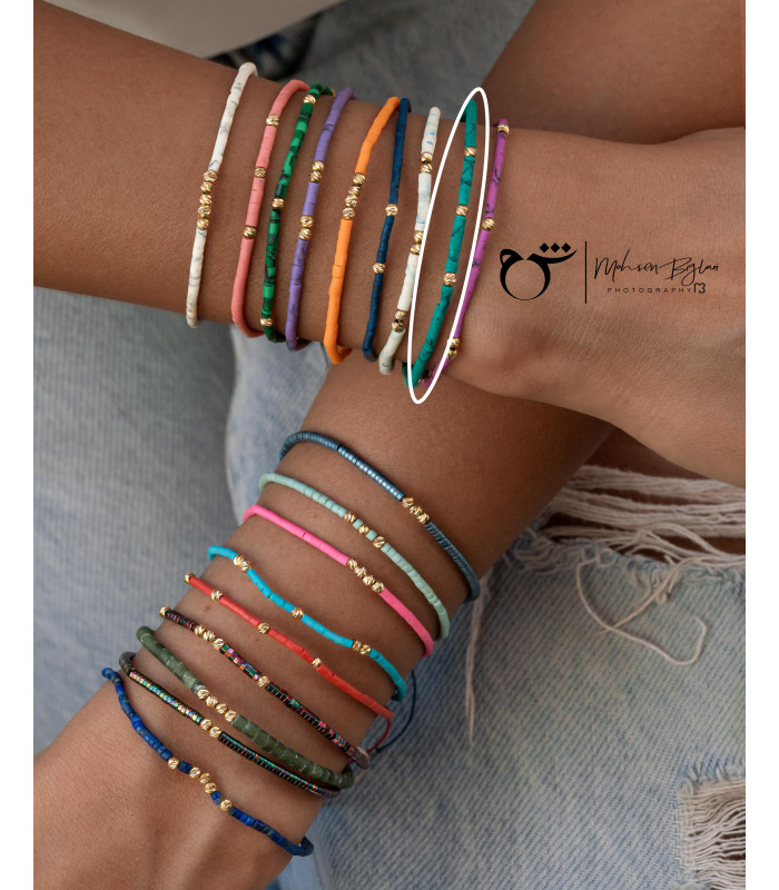 دستبند 3 البرنارد حدید سبز کله غازی-گالری شیدا مجد