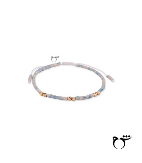 دستبند 6 البرنارد حدید سفید آبی-گالری شیدا مجد