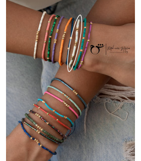 دستبند 6 البرنارد حدید سفید آبی-گالری شیدا مجد