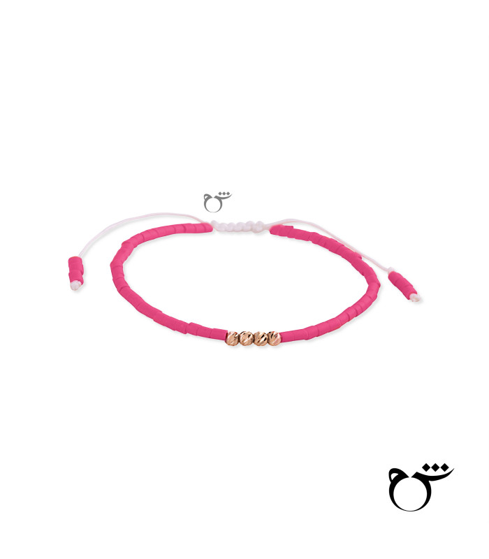 دستبند 4 البرنارد حدید صورتی باربی-گالری شیدا مجد