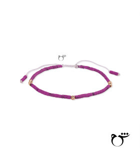 دستبند 5 البرنارد حدید ارغوانی-گالری شیدا مجد