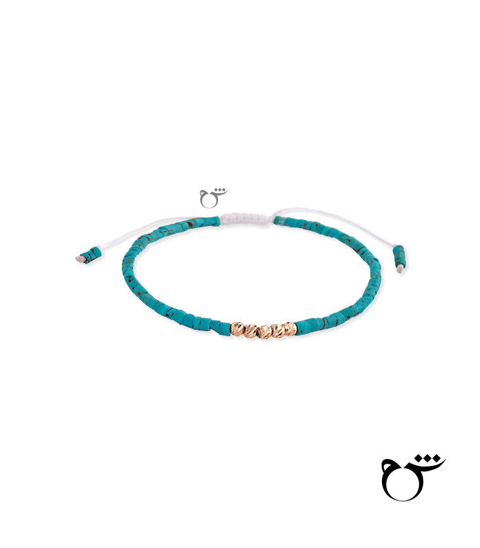 دستبند 5 البرنارد فیروزه پررنگ