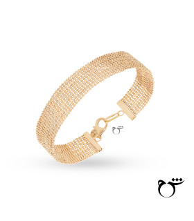 دستبند زنجیری طلا پونتو پلاس