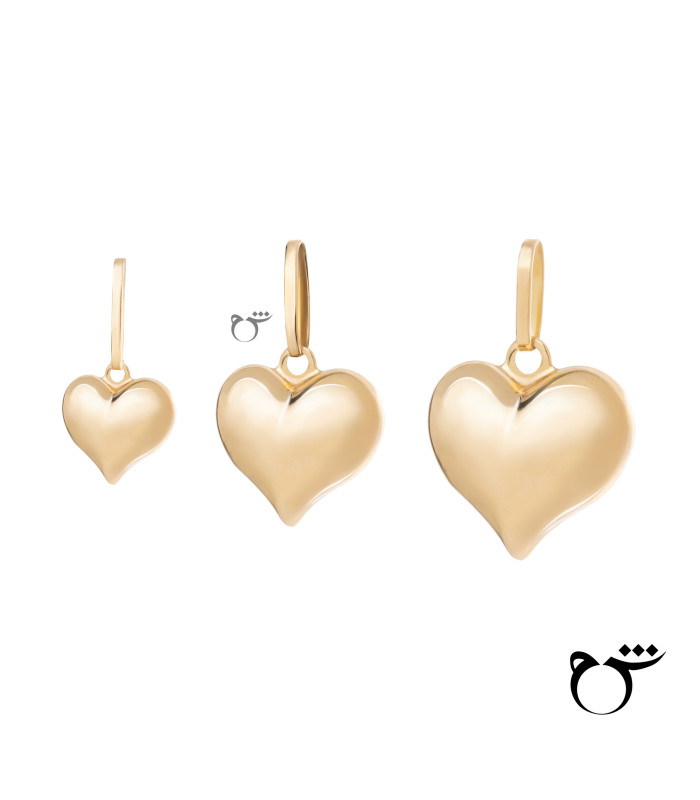 آویز قلب دامله کوچک-گالری شیدا مجد