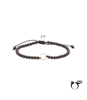 مردانه دستبند حلقه اونیکس براق-گالری شیدا مجد