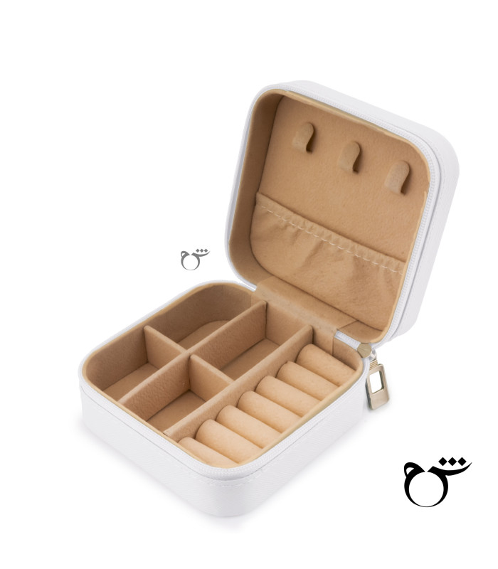 کیف جواهرات سفید-گالری شیدا مجد