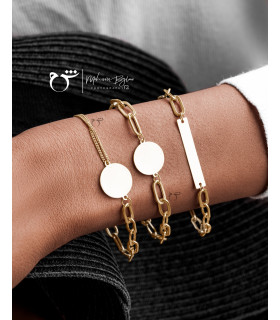 دستبند طلا لینک و سکه - گالری شیدا مجد